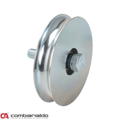 Kladka ø 80 mm se šroubem jednoložisková Combi Arialdo, U20 profil, nosnost 200 kg